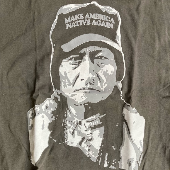 NWOT Make America Native Again T shirt, Sz S - Picture 3 of 3